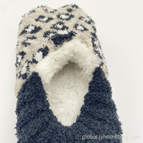 Thermal Knit Slipper Socks Indoor Knit Ballerina Plush Slippers Supplier